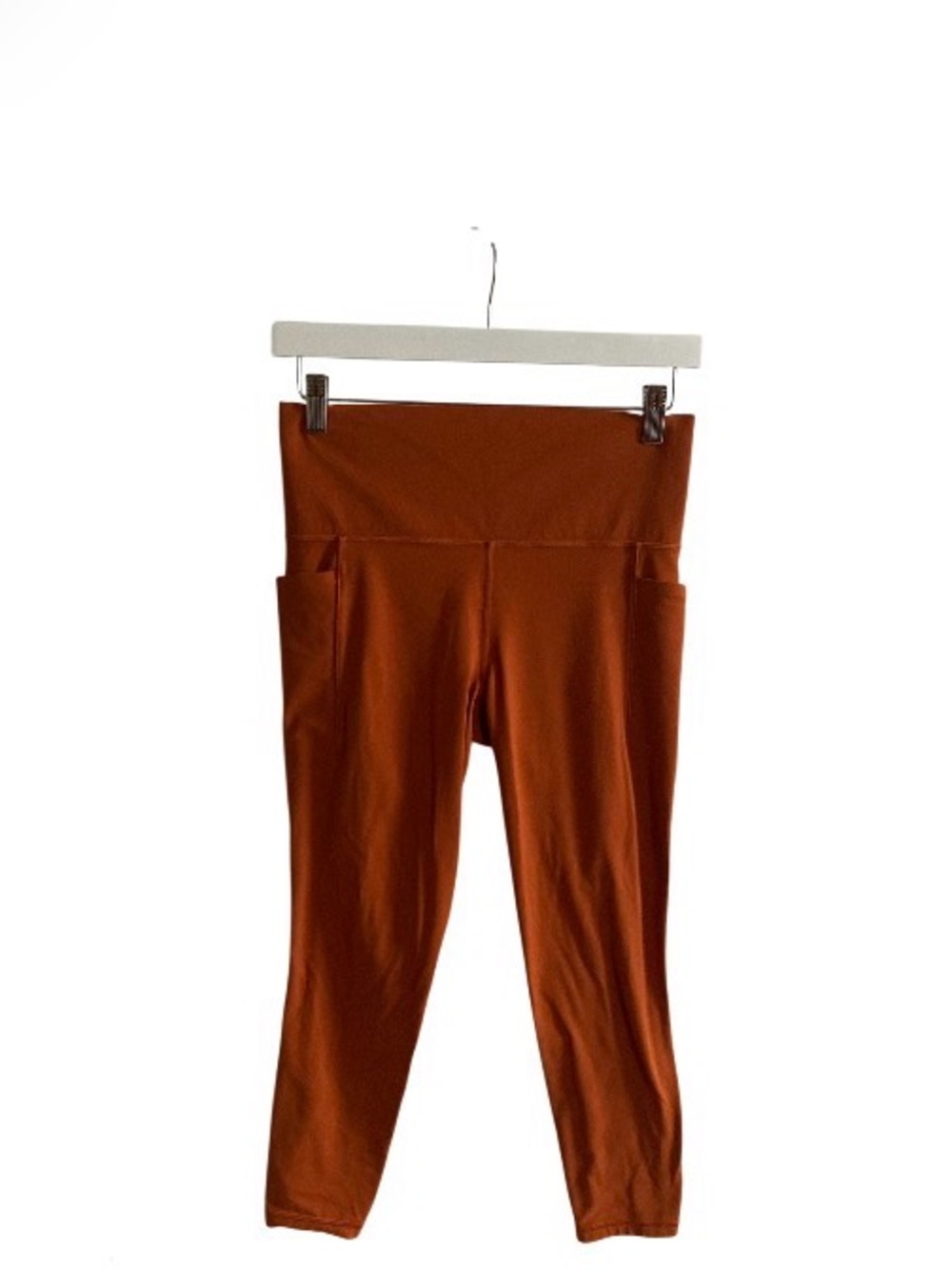Athleta Burnt Orange High-Rise Leggings with Pocket